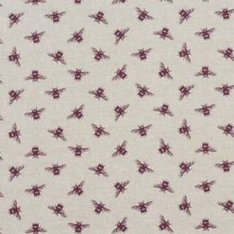 Bees Purple Upholstery Fabric