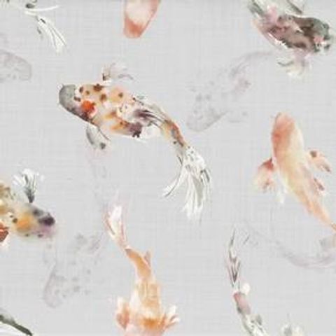 Koi Carp Amber Voile Fabric