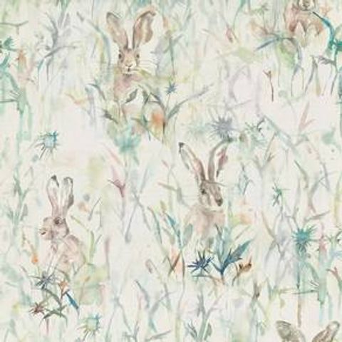 Jack Rabbit Cream Voile Fabric