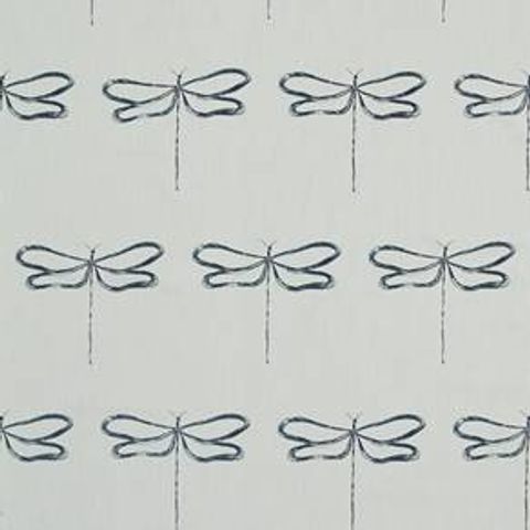 Dragonfly Liquorice Voile Fabric