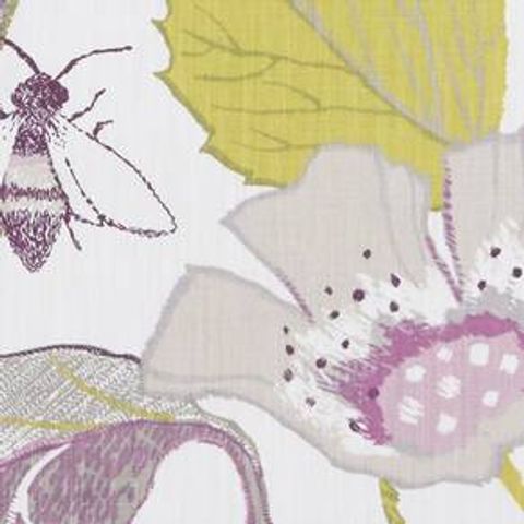Lotus Damson/jade Upholstery Fabric