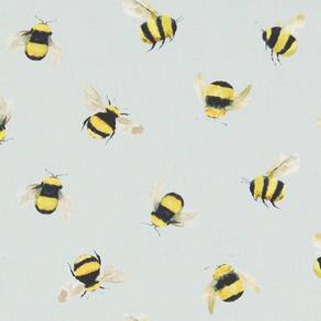 Studio G Village Life Bees Duckegg Upholstery Fabric