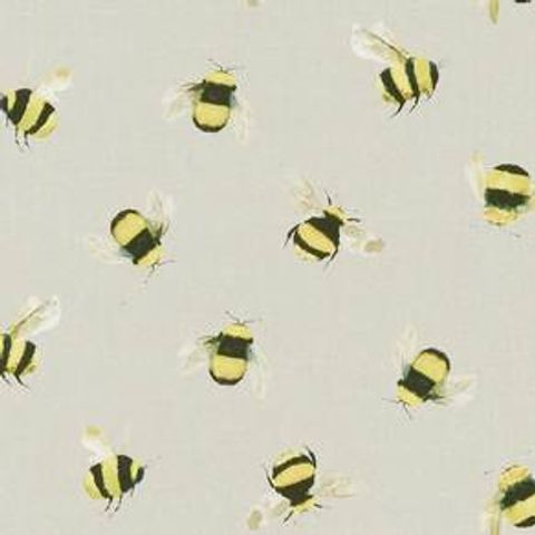 Bees Taupe Upholstery Fabric