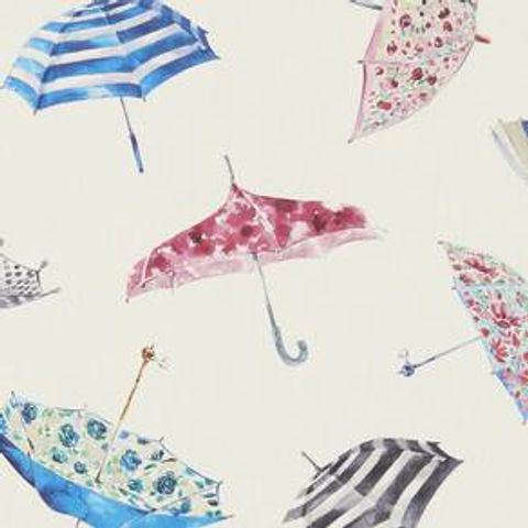 Umbrellas Cream Upholstery Fabric