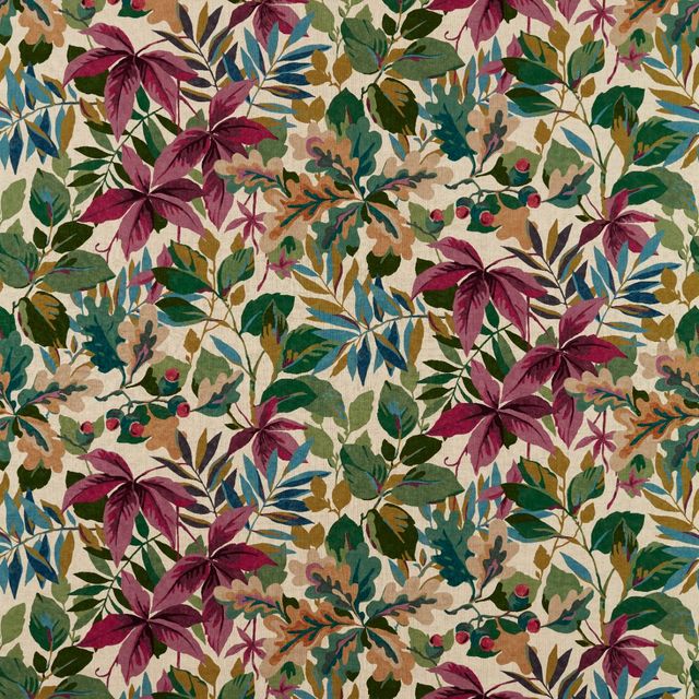 Robins Wood Mulberry Upholstery Fabric