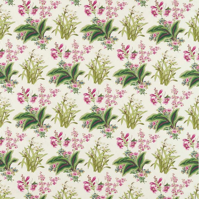 Sanderson Arboretum Fabrics Enys Garden Rose Leaf