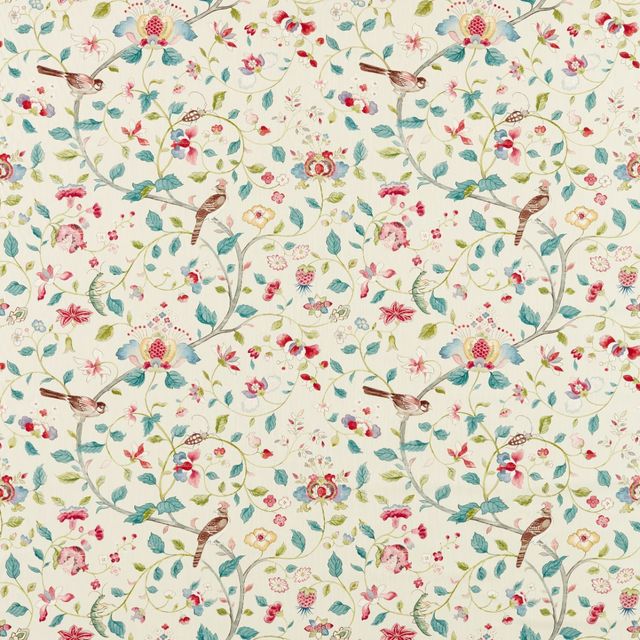 Sanderson  Arils Garden Blue Clay/Pink Sample