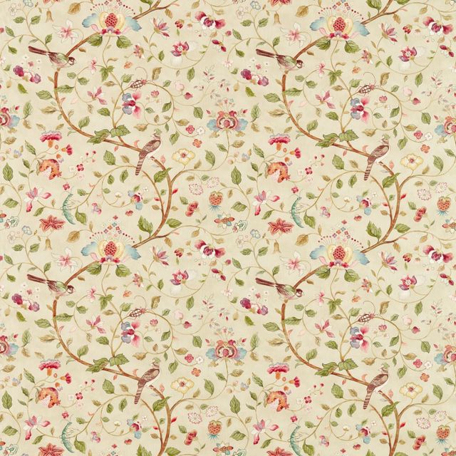 Sanderson  Arils Garden Olive/Mulberry Sample