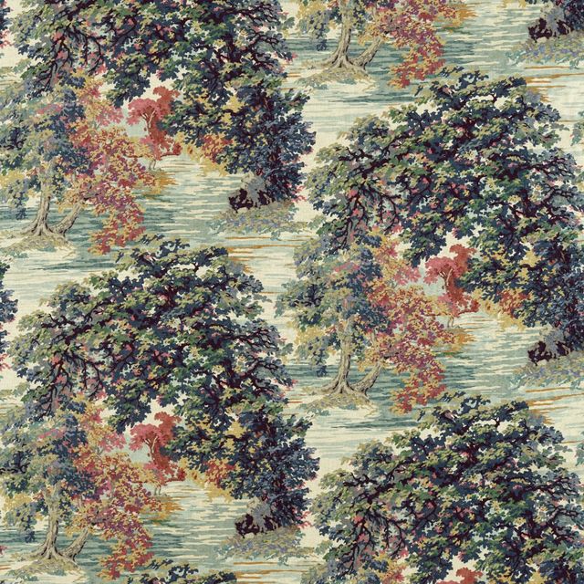 Sanderson Arboretum Fabrics Ancient Canopy Forest Green