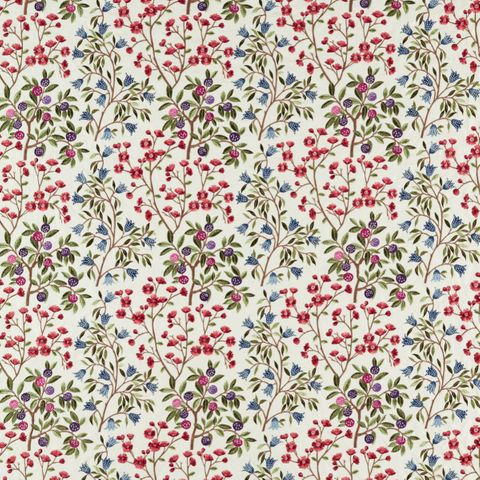 Foraging Meadow Violet Voile Fabric