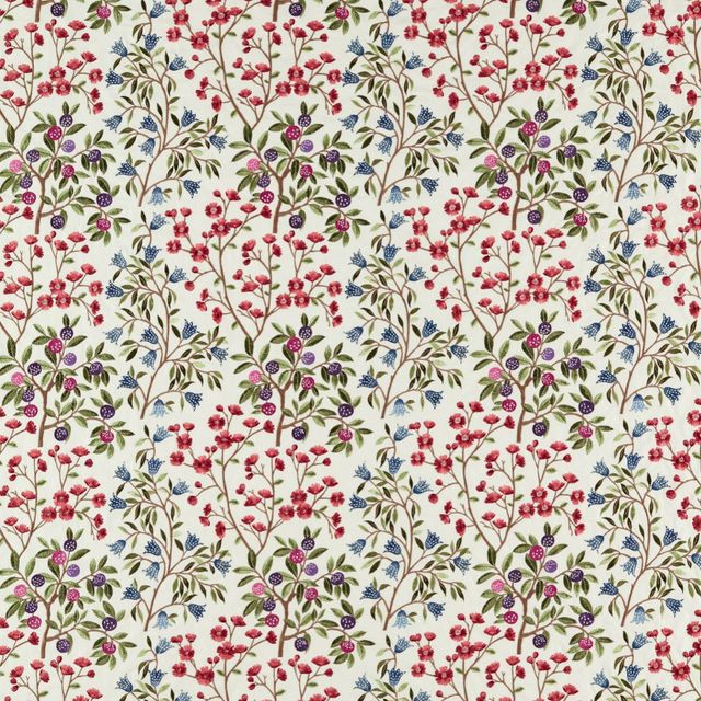 Sanderson Arboretum Fabrics Foraging Meadow Violet