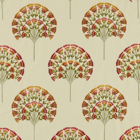 Wild Tulip Amber/Cream Voile Fabric