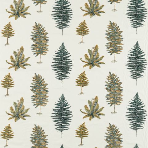 Fernery Embroidery Forest Green