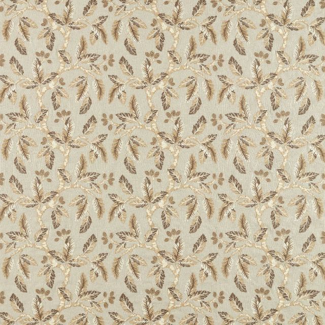 Sanderson Arboretum Fabrics Oaknut Stripe Flax/Multi