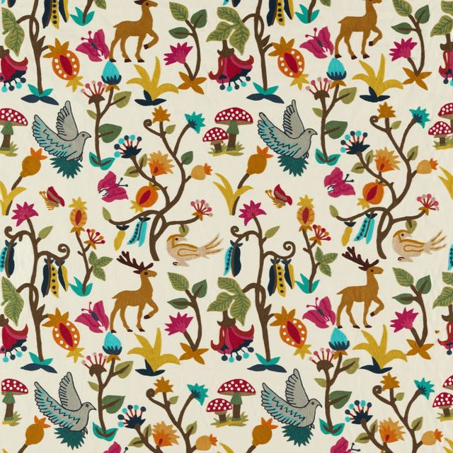 Sanderson Arboretum Fabrics Forest of Dean Brights/Multi