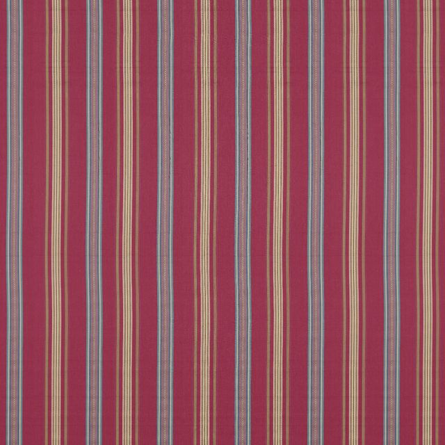 Sanderson Arboretum Fabrics Valley Stripe Mulberry/Blue