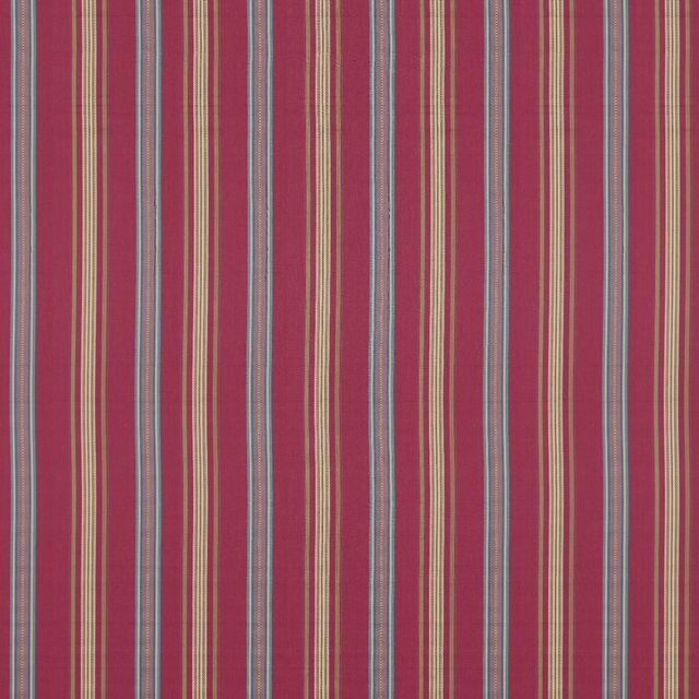 Sanderson Arboretum Fabrics Valley Stripe Mulberry/Blue