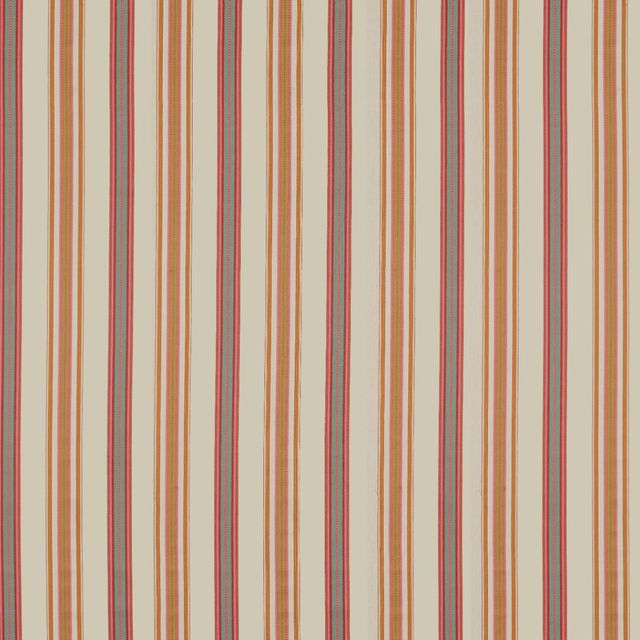 Sanderson Arboretum Fabrics Valley Stripe Rowan Berry/Cream