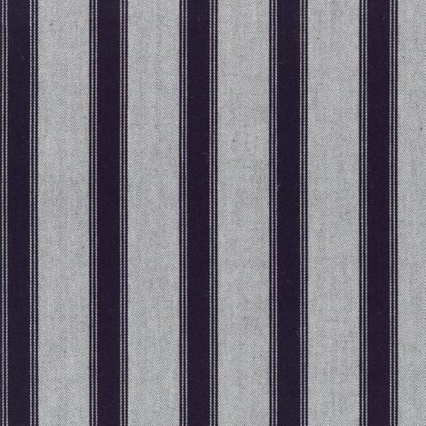 Blazer Stripe Dark Navy Upholstery Fabric