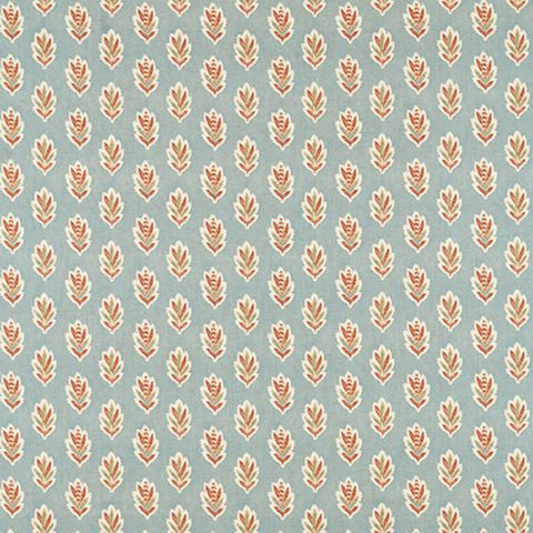 Sessile Leaf Blue Clay Upholstery Fabric