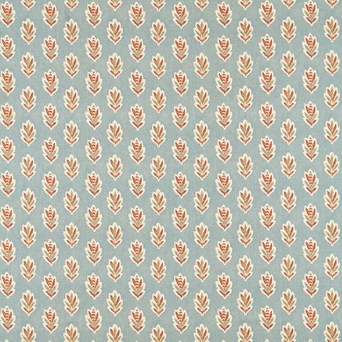 Sessile Leaf Blue Clay Upholstery Fabric