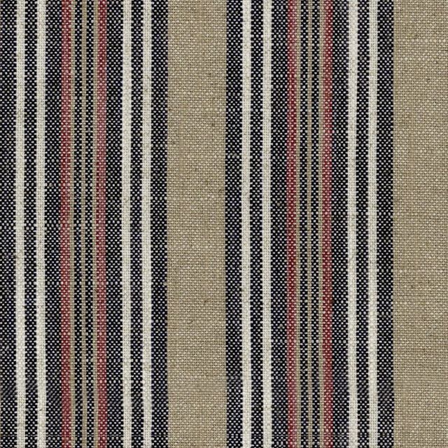 Jura Stripe Dark Navy Upholstery Fabric
