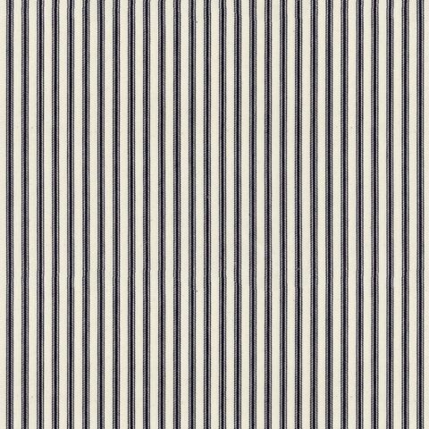 Ticking Stripe 1 Dark Navy Upholstery Fabric