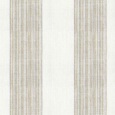 Lulworth Stripe Oatmeal Upholstery Fabric