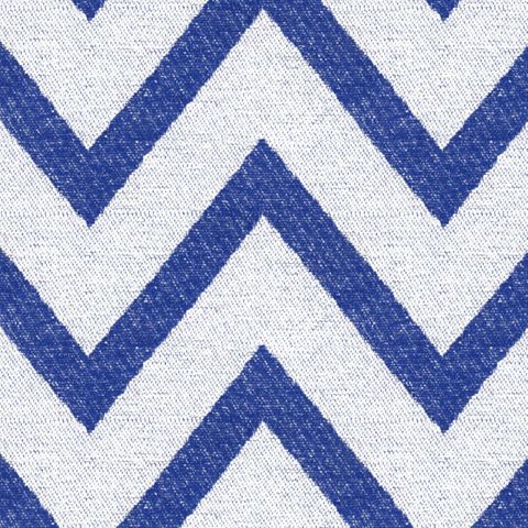 Chevron Cobalt Upholstery Fabric