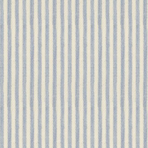 Ian Mankin The Blue and Navy Collection Candy Stripe Bluebell Cushion