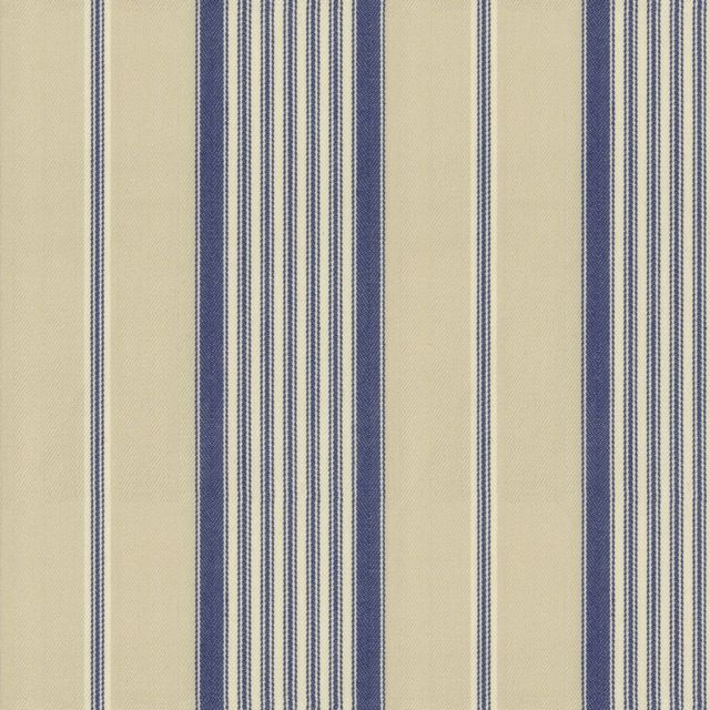 Ian Mankin The Blue and Navy Collection Empire Stripe 1 Airforce