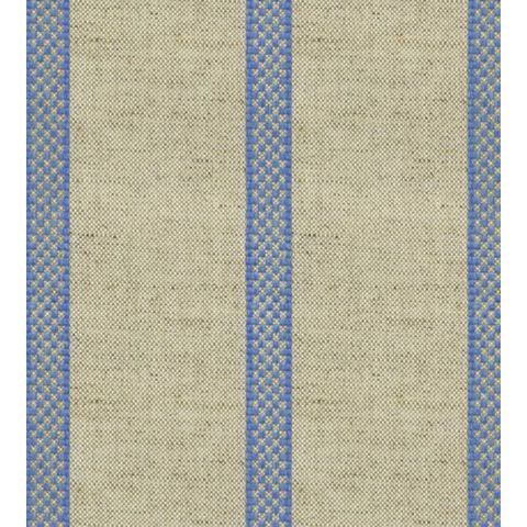 Ian Mankin The Blue and Navy Collection Hopsack Stripe Airforce Box Cushion