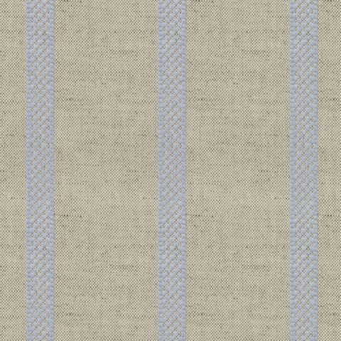 Hopsack Stripe Bluebell Bed Base Valance