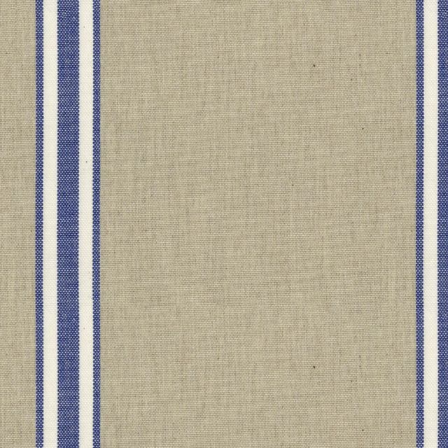 Ian Mankin The Blue and Navy Collection Odeon Stripe 8 Indigo