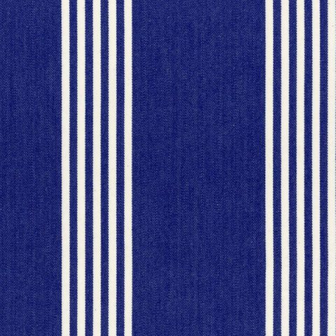 Oxford Stripe Navy Upholstery Fabric