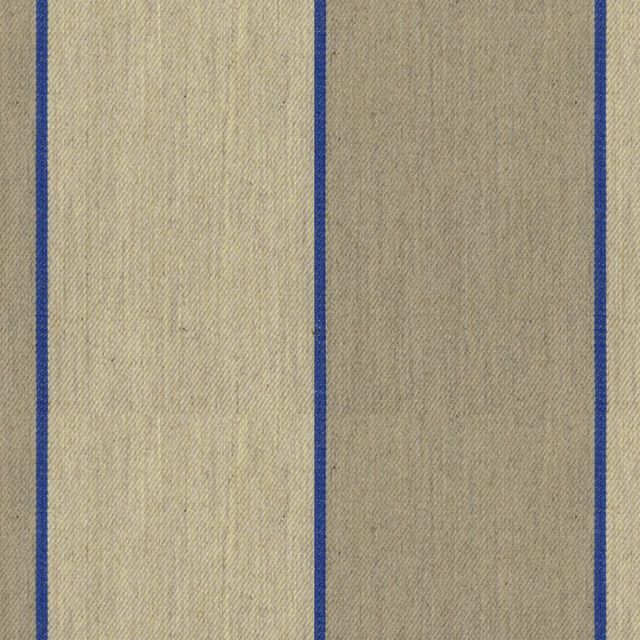 Ian Mankin The Blue and Navy Collection Regatta Stripe 3 Indigo Upholstery Fabric
