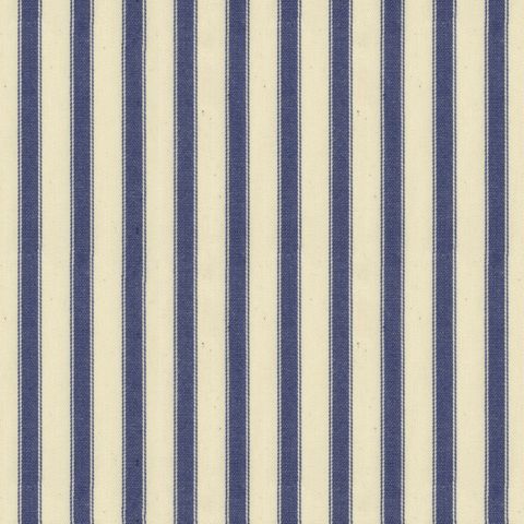 Ian Mankin The Blue and Navy Collection Ticking Stripe 2 Airforce Pelmet