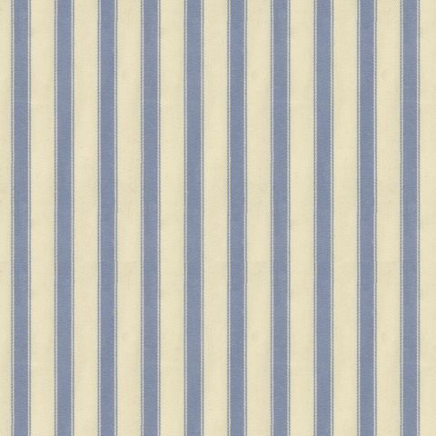 Ticking Stripe 2 Sky Upholstery Fabric