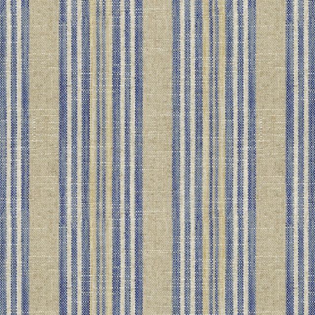 Ian Mankin The Blue and Navy Collection Jura Stripe Blue