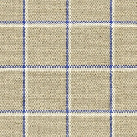 Skye Check Indigo Upholstery Fabric