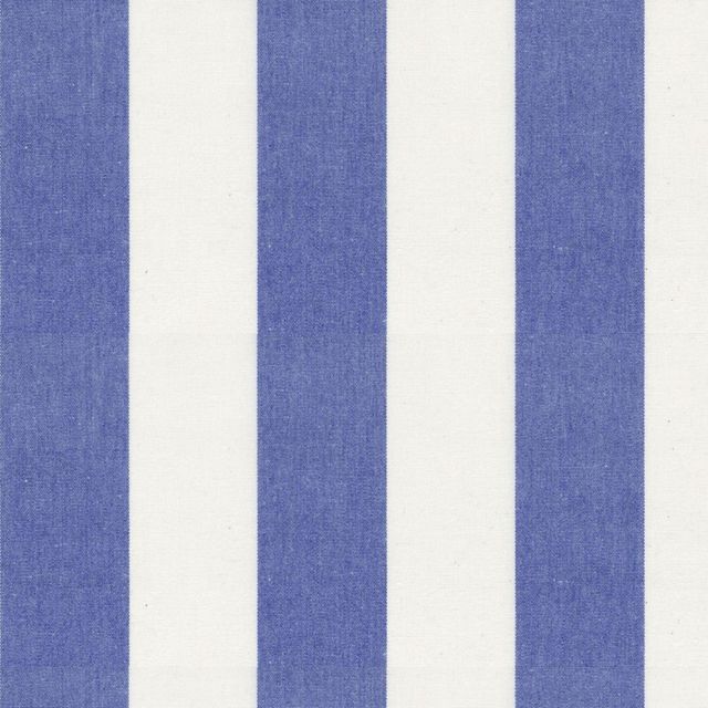 Ian Mankin The Blue and Navy Collection Devon Stripe Indigo