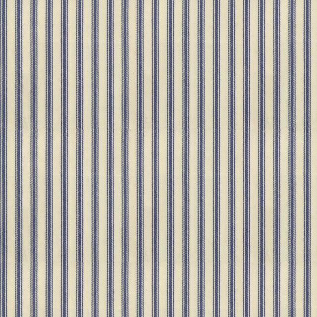 Ian Mankin The Blue and Navy Collection Ticking Stripe 1 Indigo