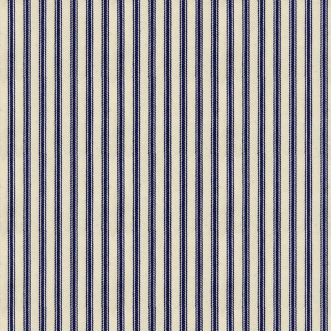 Ticking Stripe 1 Navy Upholstery Fabric