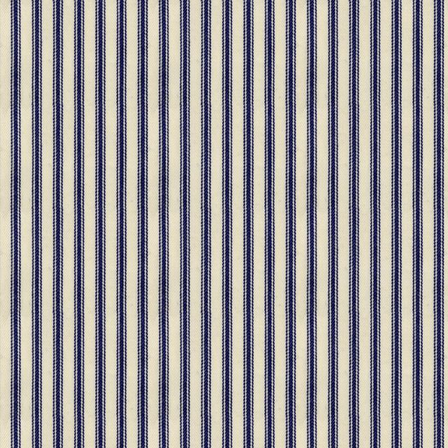 Ian Mankin The Blue and Navy Collection Ticking Stripe 1 Navy