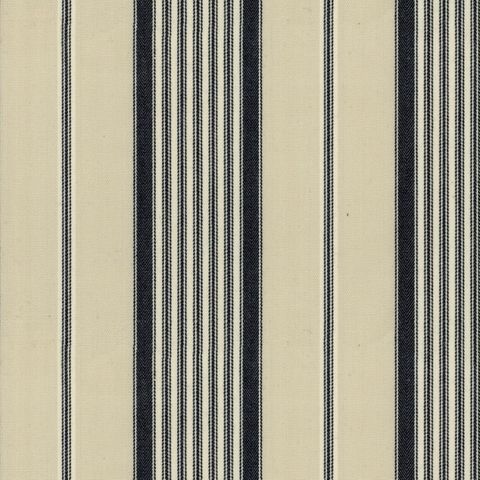 Empire Stripe 1 Black Upholstery Fabric