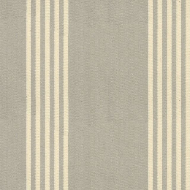 Ian Mankin The Charcoal and Grey Collection Oxford Stripe Grey