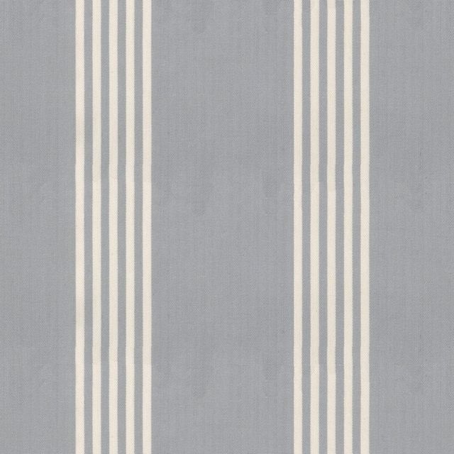 Oxford Stripe Silver Upholstery Fabric