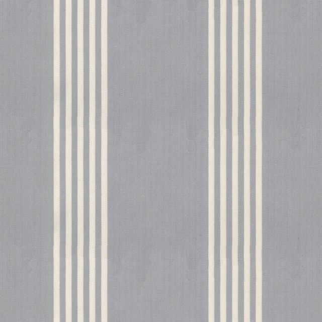 Ian Mankin The Charcoal and Grey Collection Oxford Stripe Silver