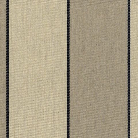 Regatta Stripe 3 Black Upholstery Fabric