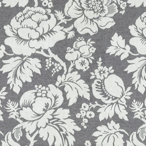 Wildflower Charcoal Upholstery Fabric